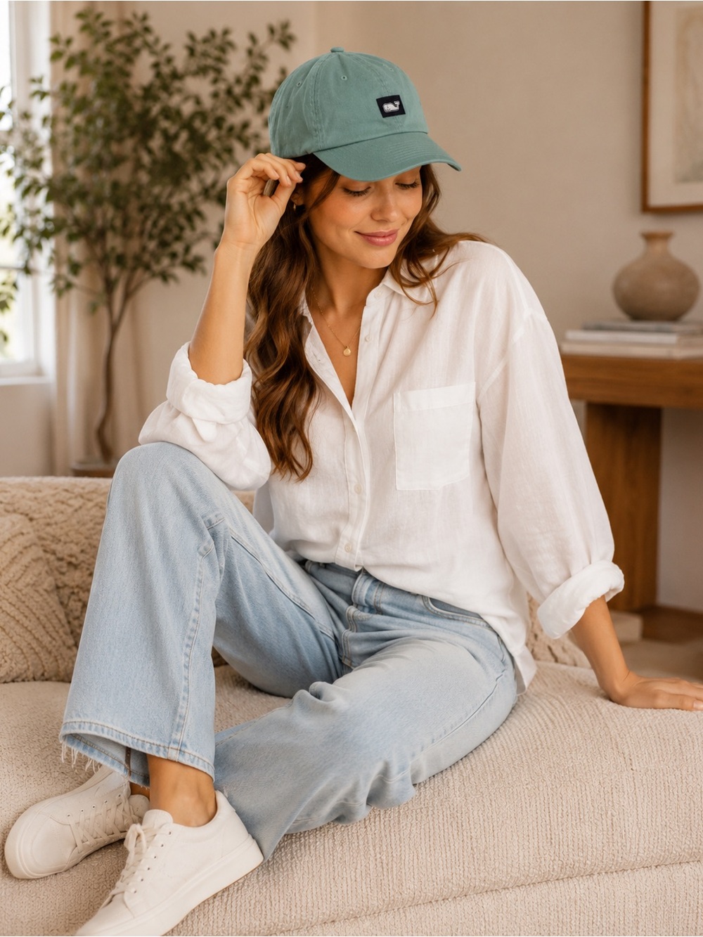Vineyard Vines Teal Baseball Cap 🌴☀️ - Picture 9 of 9